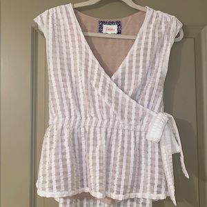 Anthropologie Deletta Peplum Blouse